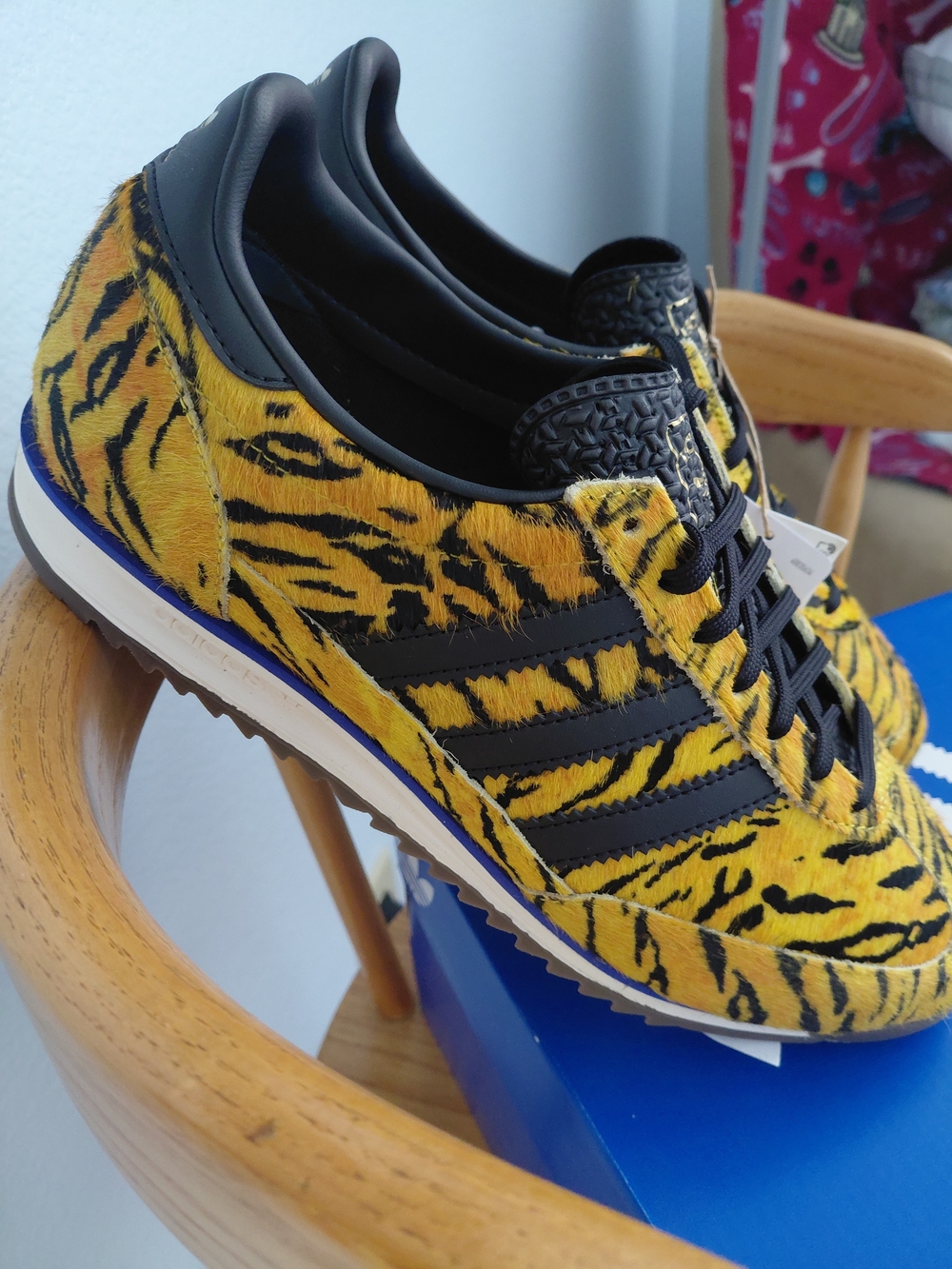 adidas Women’s Yellow & Black Tiger Stripe Sneakers - Picture 4 of 7